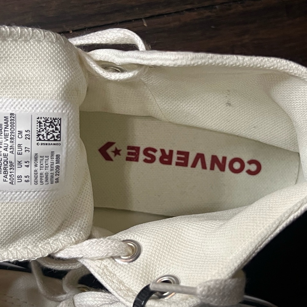 Converse Off-White Canvas High-Tops